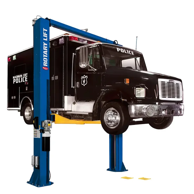 Rotary SPO20 Symmetric 20K 2-Post Lift with TRIO Arms, ALI Cert Blue