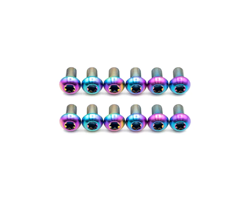 Rotor Bolt Kits - Titanium Rainbow Oil Slick