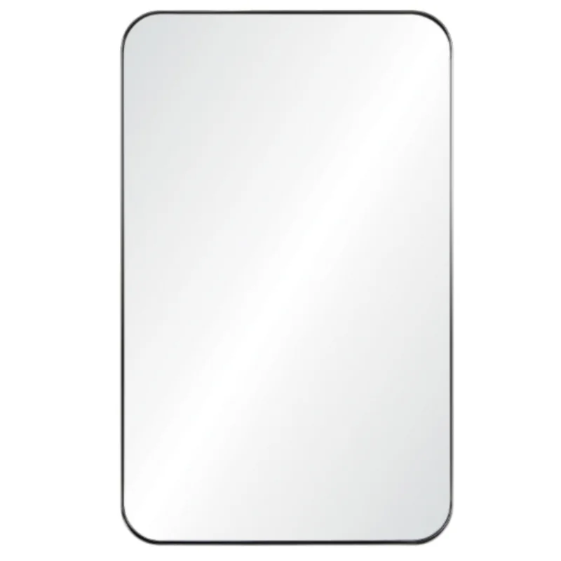 Rounded Rectangle Mirror 26" x 42" - 3 colors Polished Stainless Steel