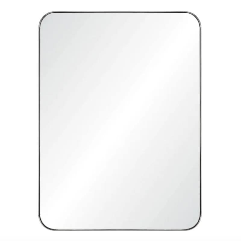 Rounded Rectangle Mirror 30" x 40" - 3 colors Polished Stainless Steel