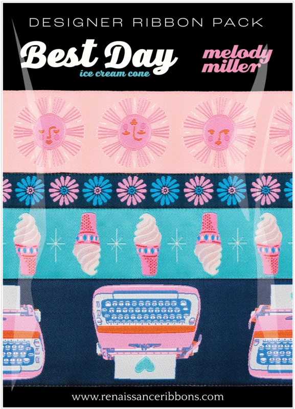 Ruby Star Society: BEST DAY-Ice Cream Cone Designer Ribbon Pack
