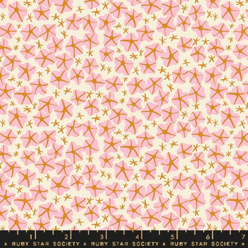 Ruby Star Society BIRD IS THE WORD: Moonflower-Natural (1/4 Yard)