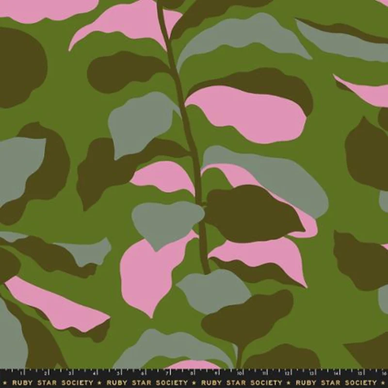 Ruby Star Society CALATHEA: 108"-Calathea Juniper (1/4 Yard)