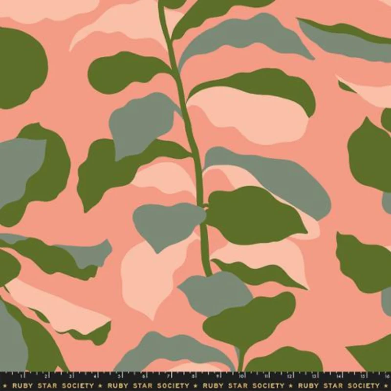 Ruby Star Society CALATHEA: 108"-Calathea Light Melon (1/4 Yard)