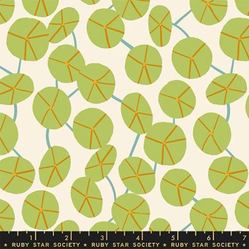 Ruby Star Society CALATHEA: Pilea-Calathea Natural (1/4 Yard)