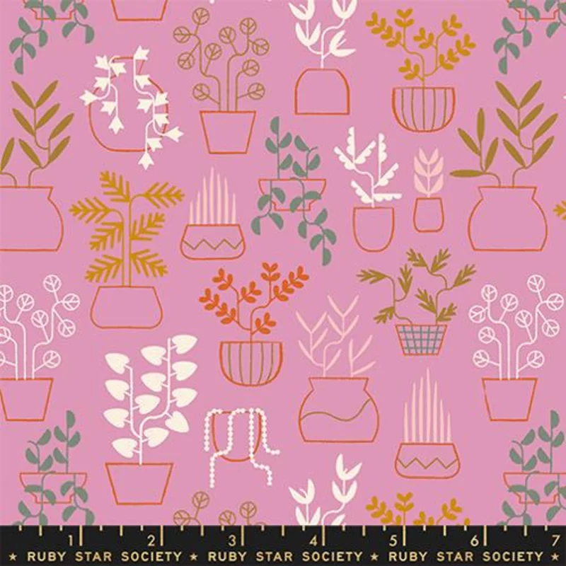 Ruby Star Society CALATHEA: Plant Life-Calathea Kiss (1/4 Yard)