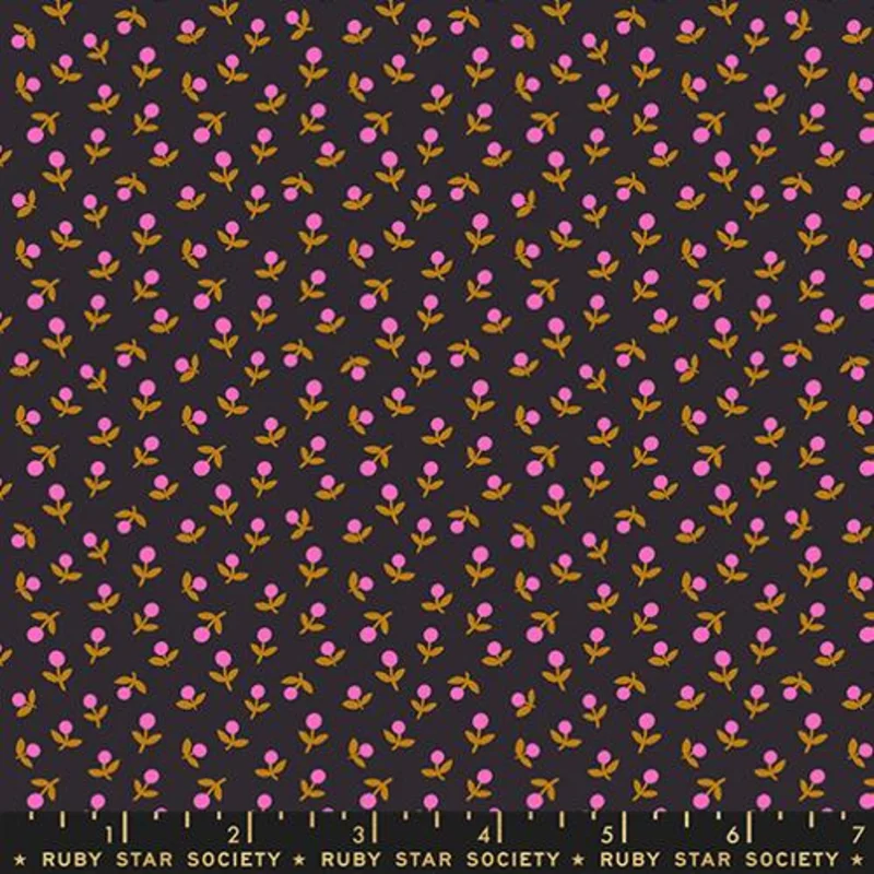 Ruby Star Society CATNAP: Sprout-Black (1/4 Yard)