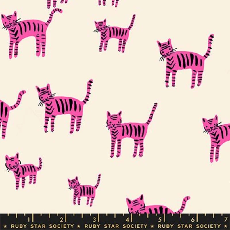 Ruby Star Society CATNAP: Tiger Stripe-Playful (1/4 Yard)