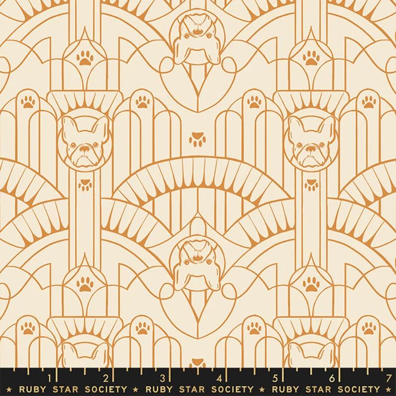Ruby Star Society DOG PARK: Deco Pup-Shell (1/4 Yard)
