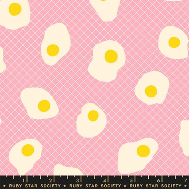 Ruby Star Society EGG AND FRIENDS: Fried Eggs-Posy (1/4 Yard)