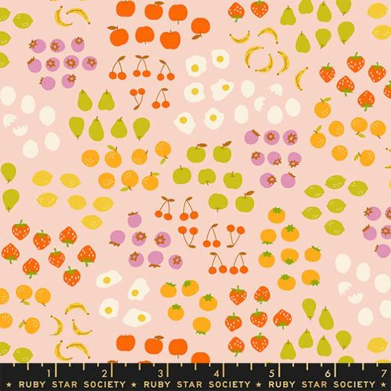 Ruby Star Society EGG AND FRIENDS: Froot-Vintage Pink (1/4 Yard)
