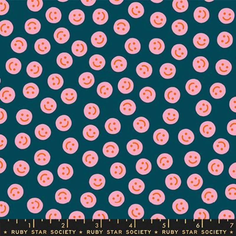 Ruby Star Society EGG AND FRIENDS: Smiley-Galaxy (1/4 Yard)