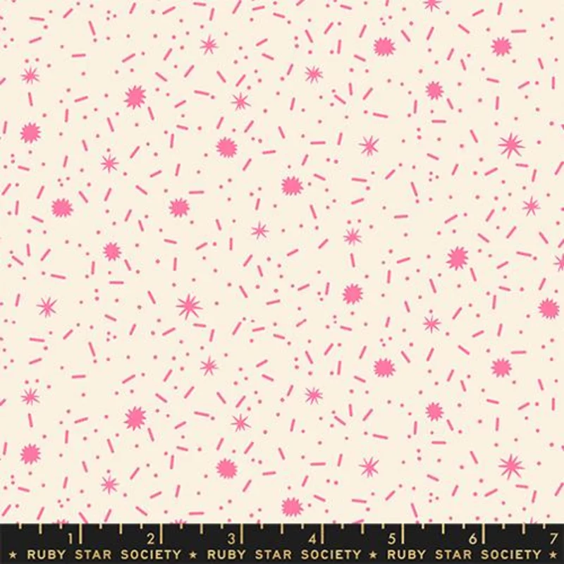 Ruby Star Society EGG AND FRIENDS: Sugar Rush-Neon Pink (1/4 Yard)