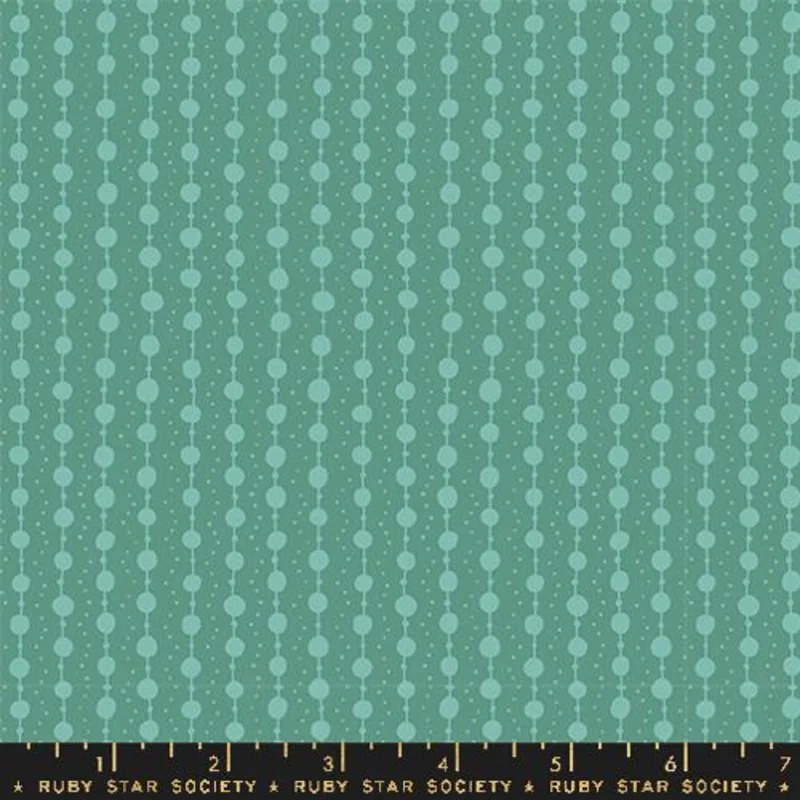 Ruby Star Society ENDPAPER: Pearls-Watercress (1/4 Yard)