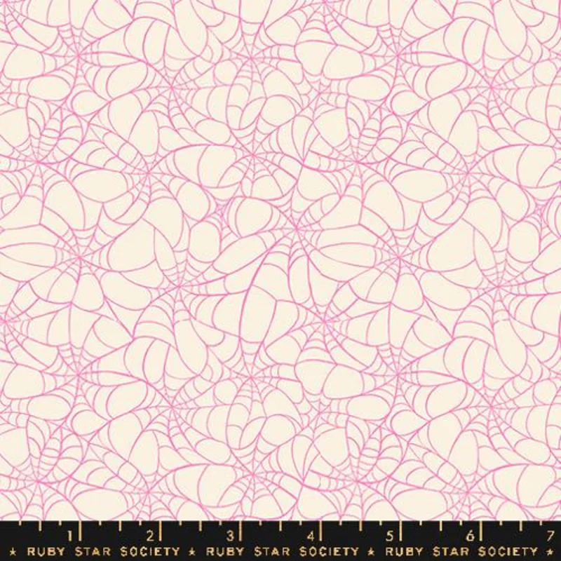 Ruby Star Society GLOW GARDEN: Tangled Web-Natural (1/4 Yard)