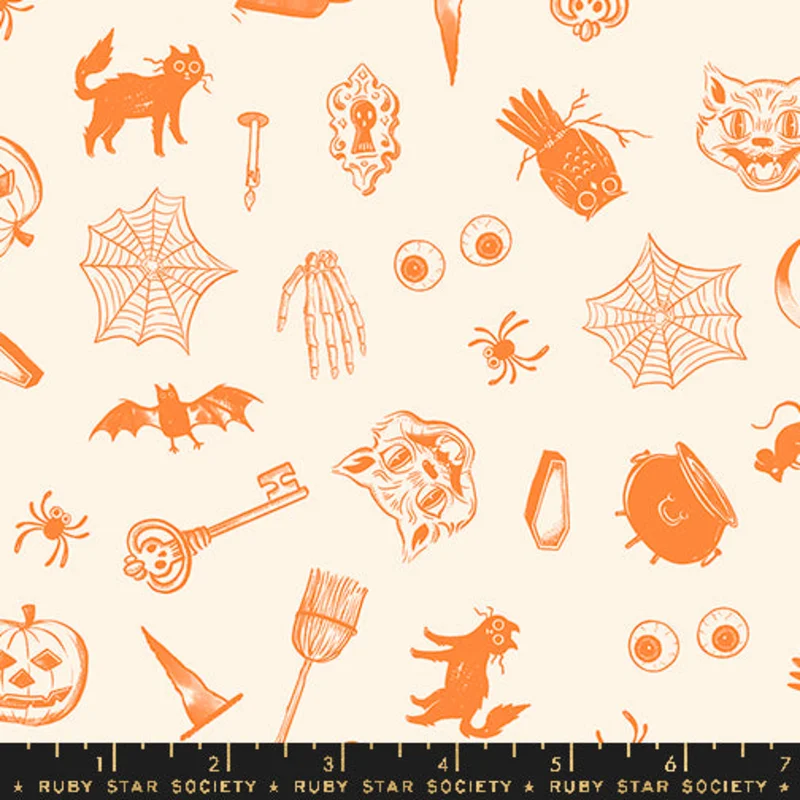 Ruby Star Society GOOD SPIRITS: Curios-Natural (1/4 Yard)