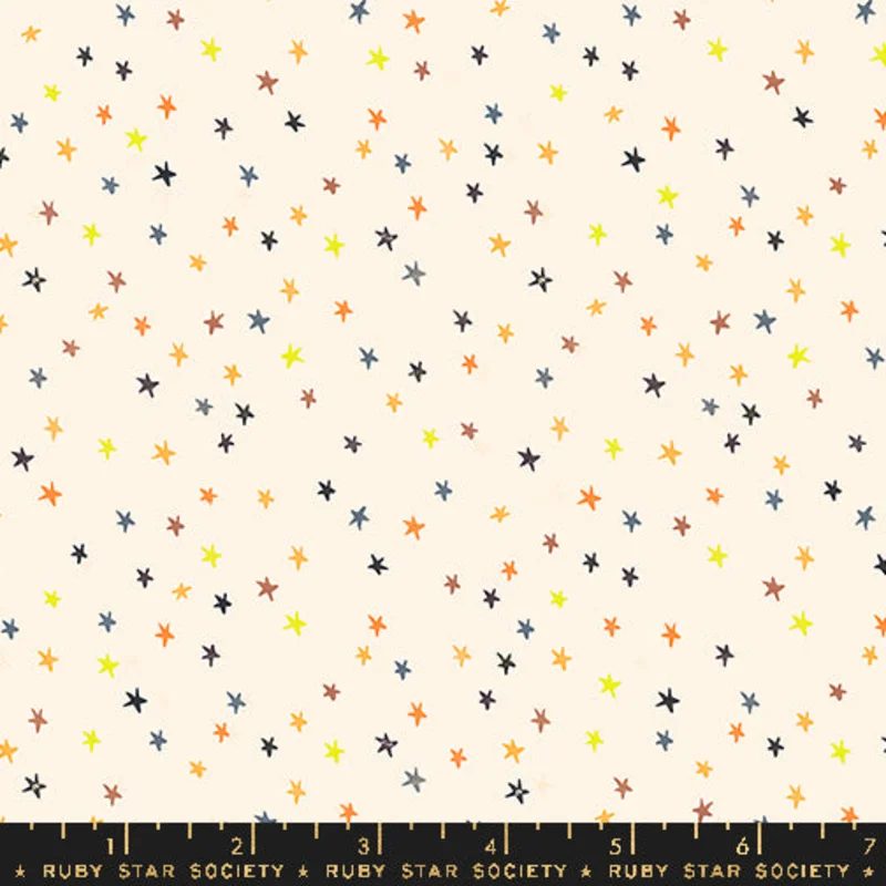 Ruby Star Society GOOD SPIRITS: Mini Starry-Halloween Rainbow (1/4 Yard)