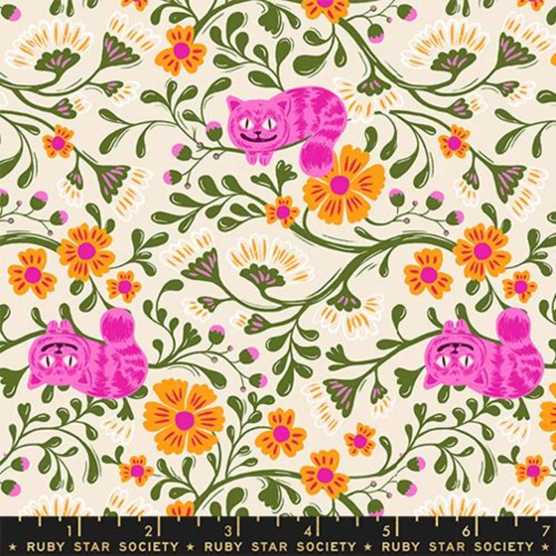 Ruby Star Society HELLO ALICE: Cheshire-Shell (1/4 Yard)