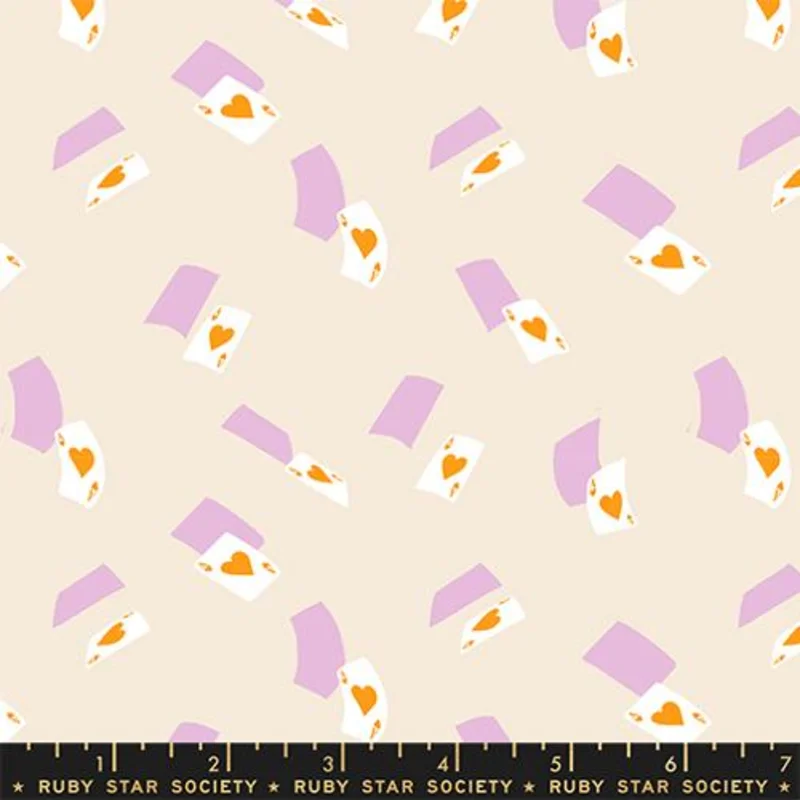 Ruby Star Society HELLO ALICE: Falling Aces-Shell (1/4 Yard)