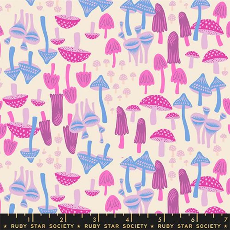 Ruby Star Society HELLO ALICE: Mushroom Land-Shell (1/4 Yard)