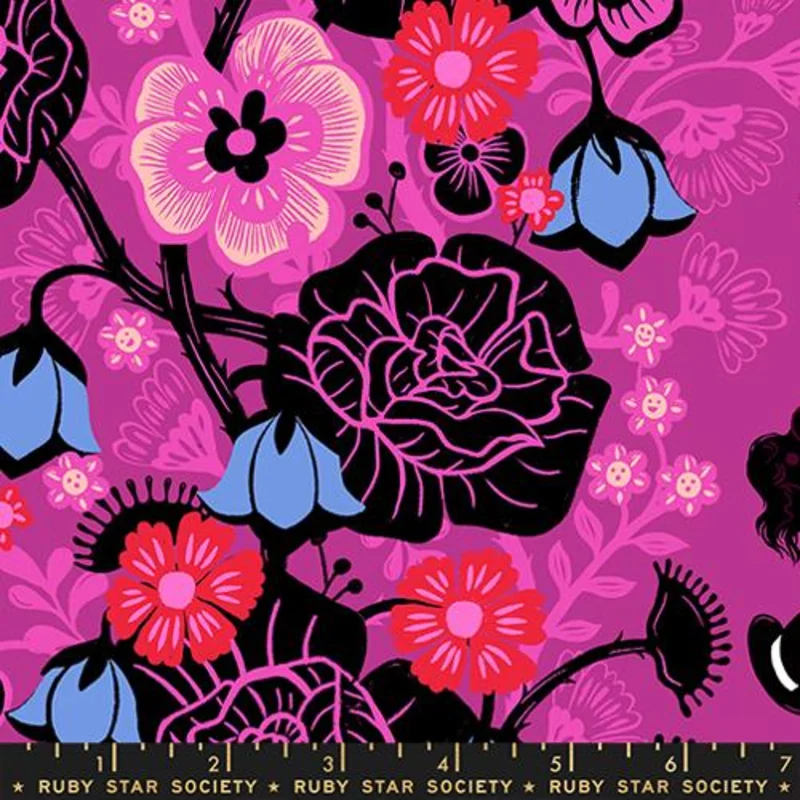Ruby Star Society HELLO ALICE: Rabbit Hole-Berry (1/4 Yard)