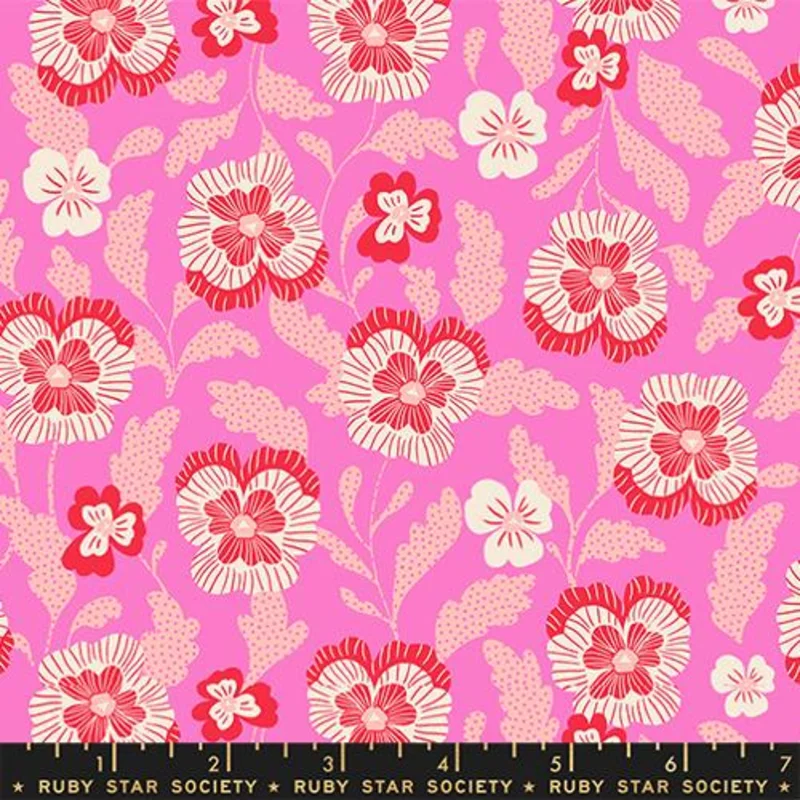 Ruby Star Society HELLO ALICE: Violets-Lipstick (1/4 Yard)