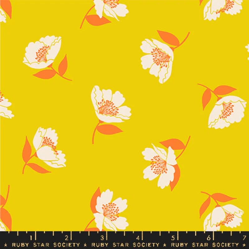 Ruby Star Society JUICY: Fluttering-Golden Hour (1/4 Yard)