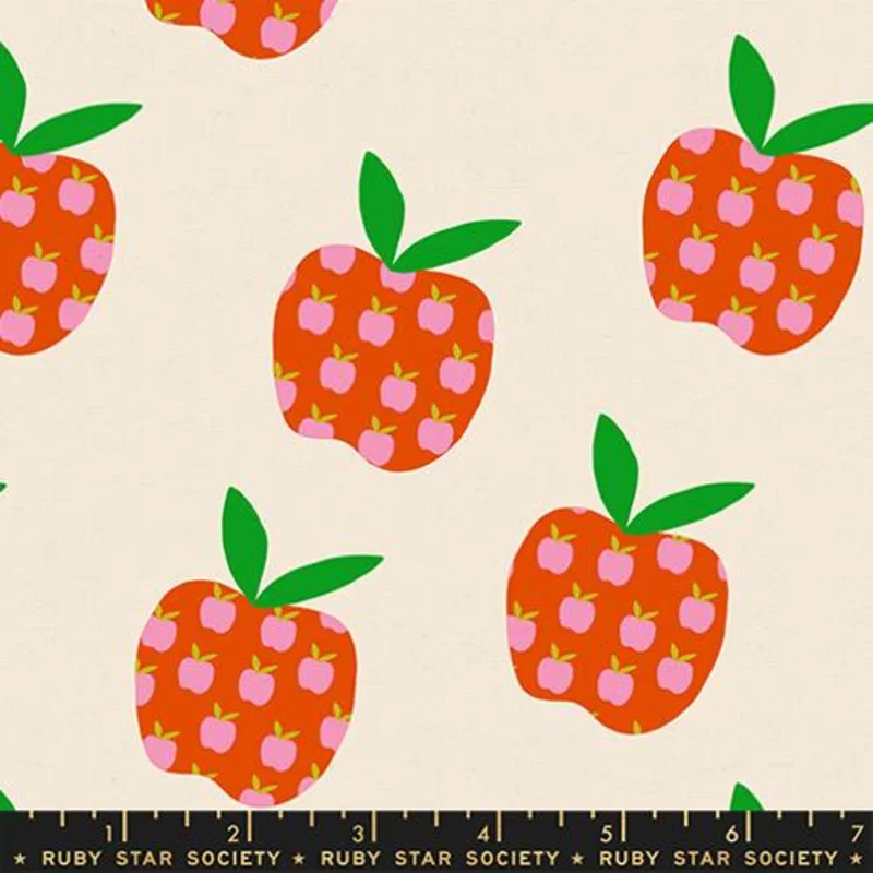 Ruby Star Society MYSTIC FABLE: Big Apple Canvas-Natural (1/4 Yard)