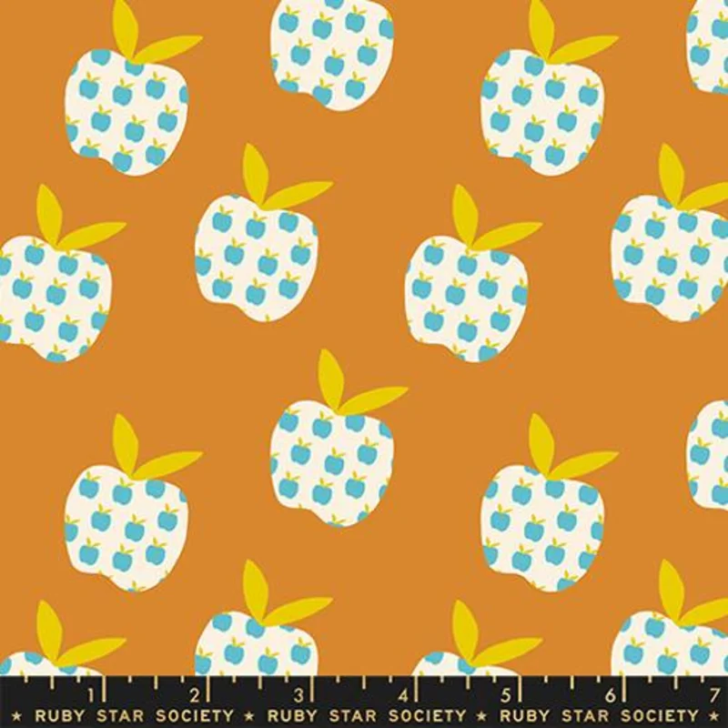 Ruby Star Society MYSTIC FABLE: Big Apple-Caramel (1/4 Yard)