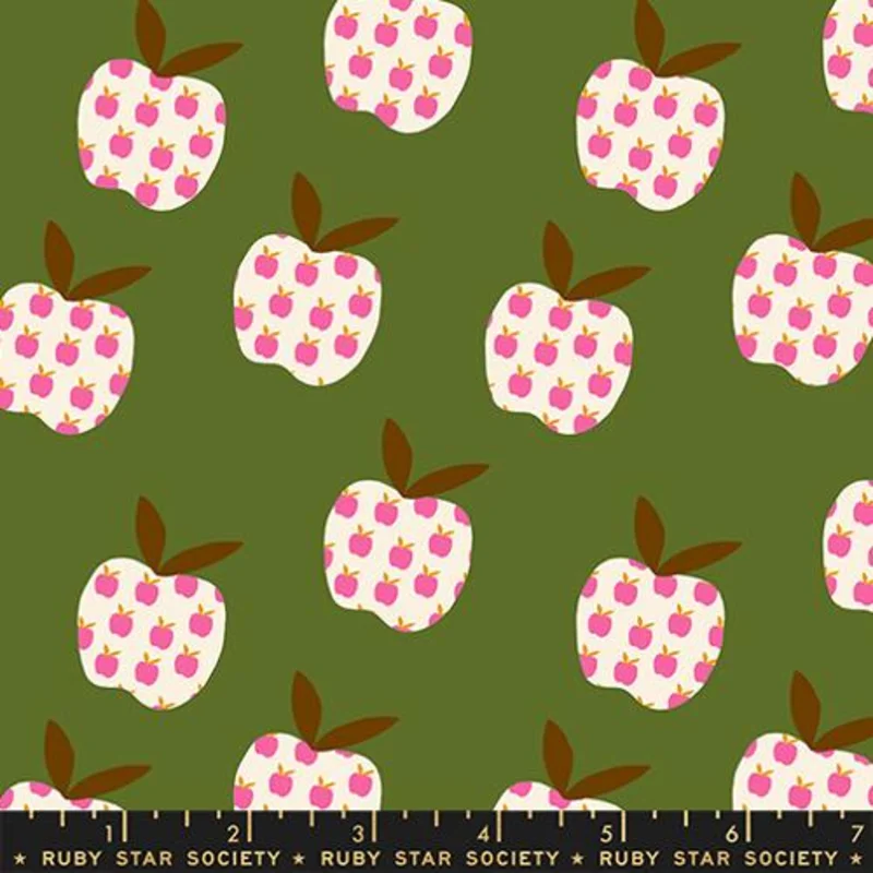 Ruby Star Society MYSTIC FABLE: Big Apple-Neon Pink (1/4 Yard)