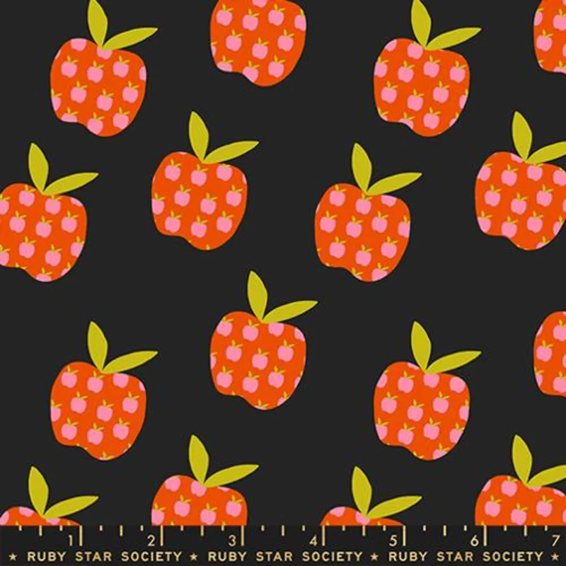 Ruby Star Society MYSTIC FABLE: Big Apple-Soft Black (1/4 Yard)