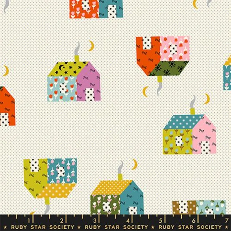 Ruby Star Society MYSTIC FABLE: Little House-Natural (1/4 Yard)