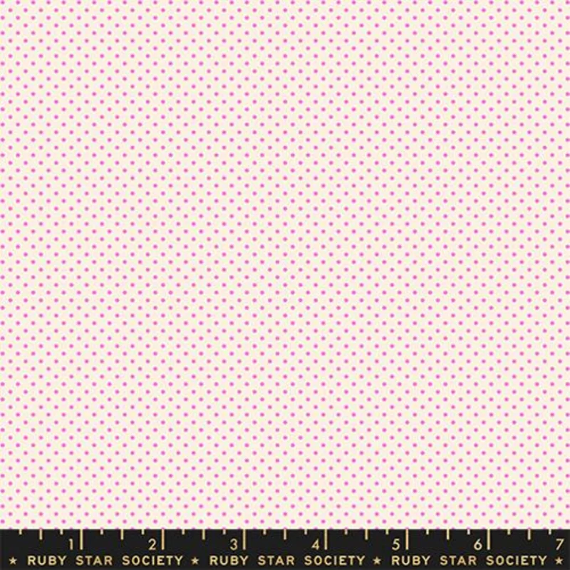 Ruby Star Society MYSTIC FABLE: Mini Dots-Neon Pink (1/4 Yard)