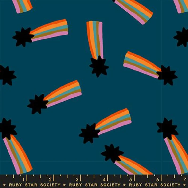 Ruby Star Society MYSTIC FABLE: Shooting Star-Galaxy (1/4 Yard)