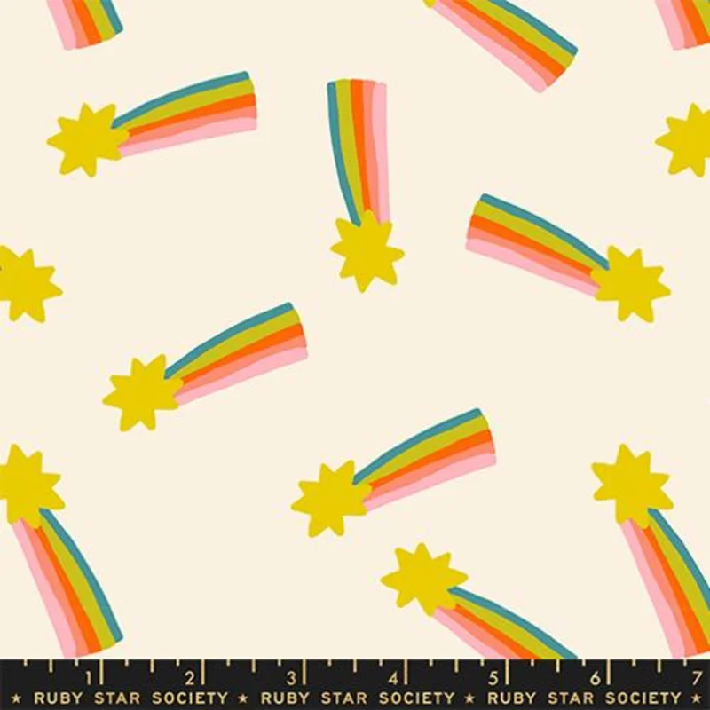 Ruby Star Society MYSTIC FABLE: Shooting Star-Natural (1/4 Yard)