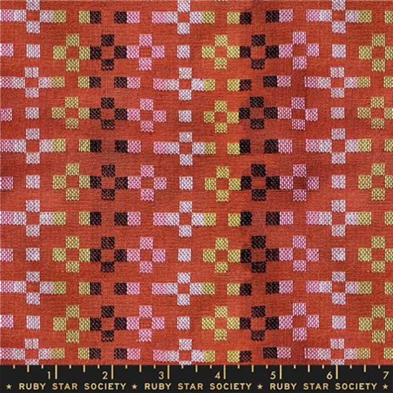 Ruby Star Society MYSTIC FABLE-Warp Weft: Flowers-Terracot
