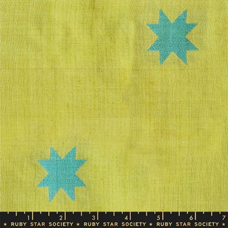 Ruby Star Society MYSTIC FABLE-Warp Weft: Quilt Star-Pistachi