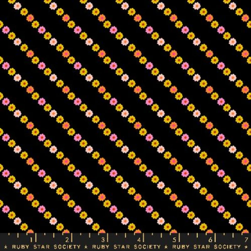 Ruby Star Society OOH LUCKY LUCKY: Garland-Black (1/4 Yard)