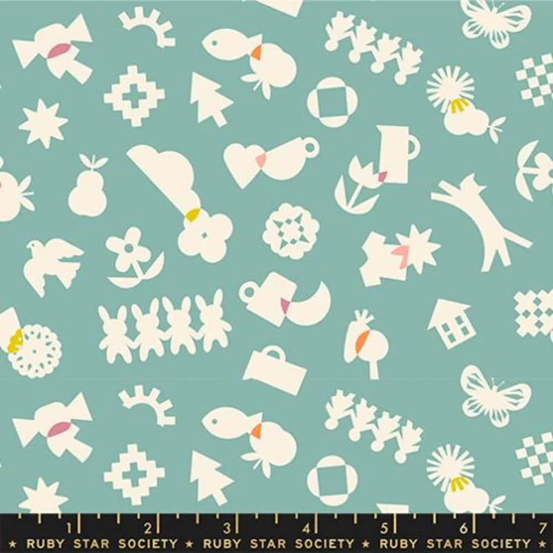 Ruby Star Society PAPER CUTS 2: All Goods-Water (1/4 Yard)