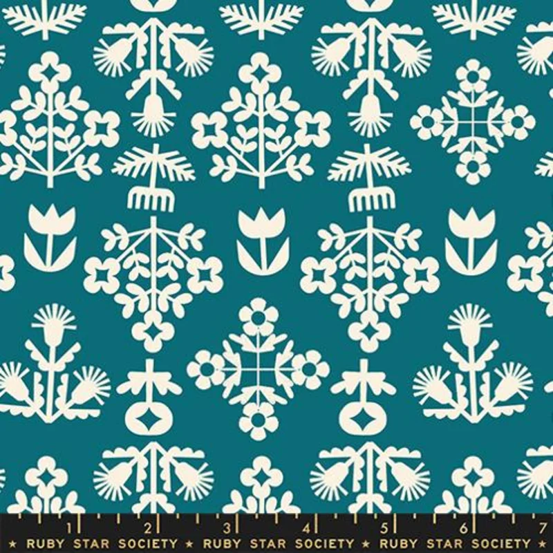 Ruby Star Society PAPER CUTS 2: Fresh Cut Flowers-Storytime (1/4 Yard)