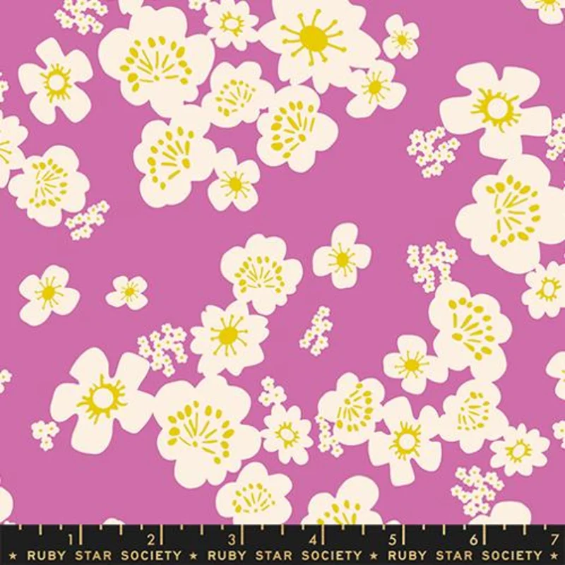 Ruby Star Society PAPER CUTS 2: Hana Florals-Helitrope (1/4 Yard)