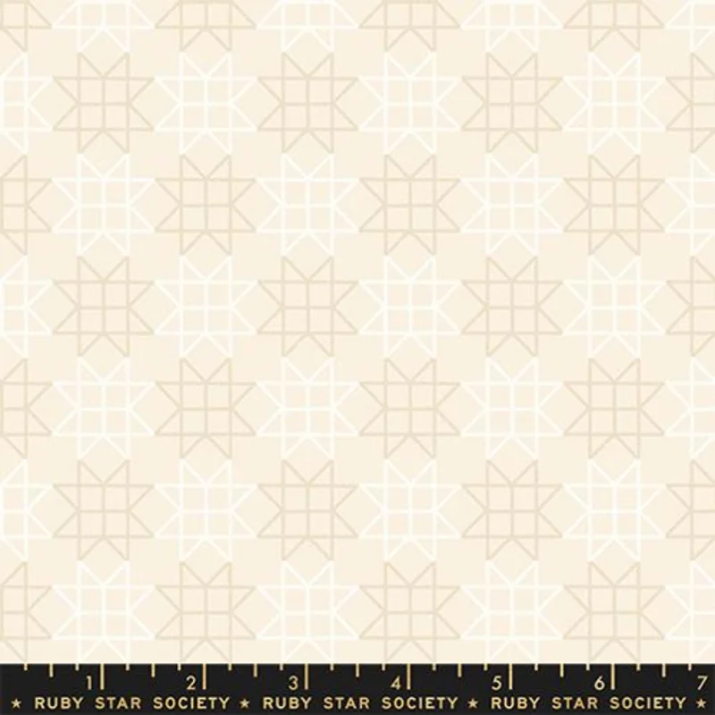 Ruby Star Society PAPER CUTS 2: Paper Star-Natural (1/4 Yard)