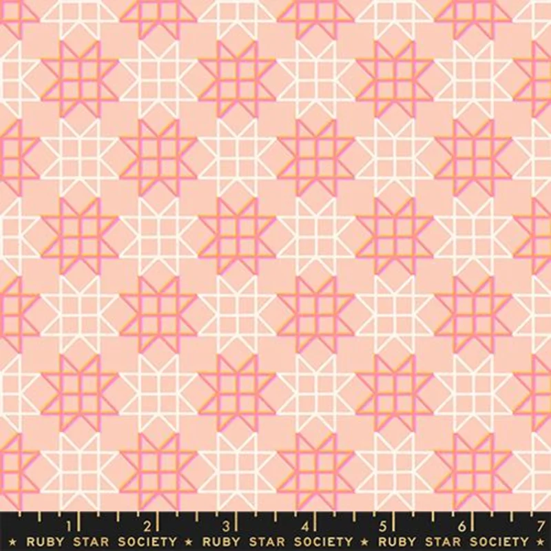 Ruby Star Society PAPER CUTS 2: Paper Star-Peach Puff (1/4 Yard)