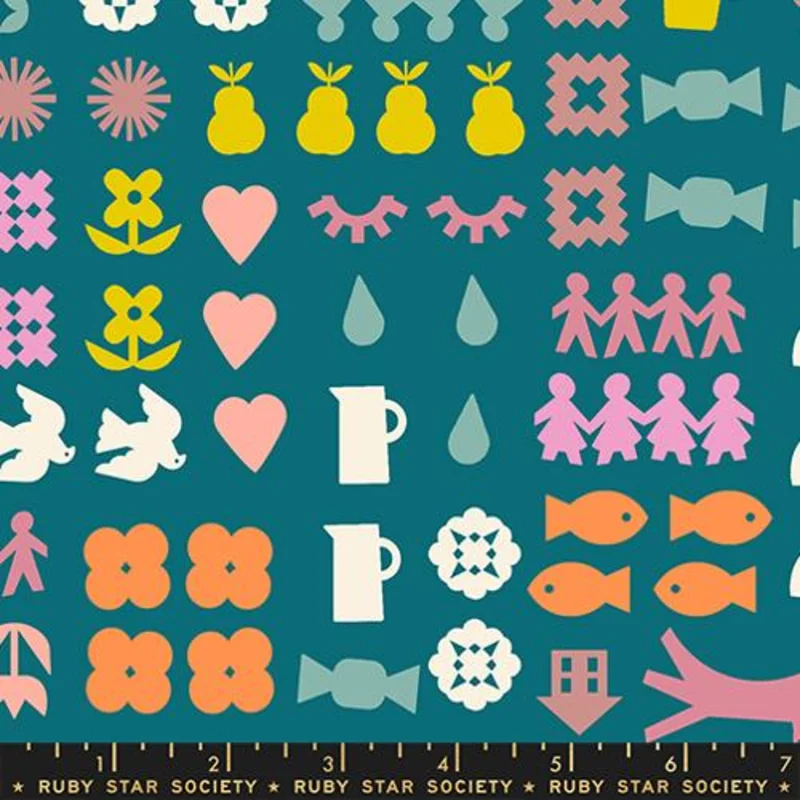 Ruby Star Society PAPER CUTS 2: Together-Storytime (1/4 Yard)