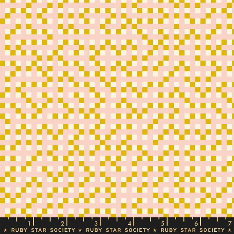 Ruby Star Society PICTURE BOOK: Maze-Goldenrod (1/4 Yard)