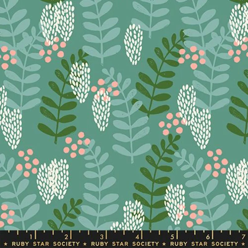 Ruby Star Society REIMAGINED LANDSCAPES: Fern Dell-Watercres (1/4 Yard)