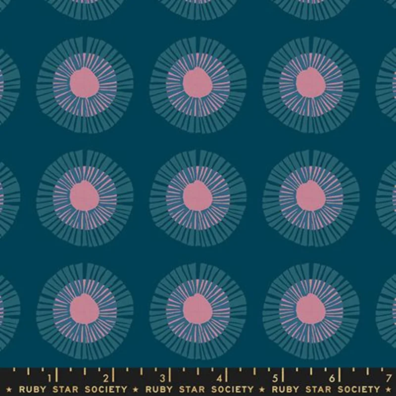 Ruby Star Society REIMAGINED LANDSCAPES: Seaside Daisy-Galaxy (1/4 Yard)