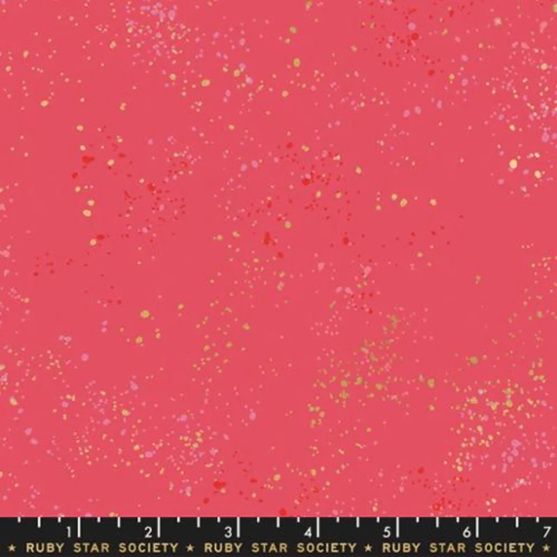 Ruby Star Society SPECKLED: Metallic Strawberry (1/4 Yard)