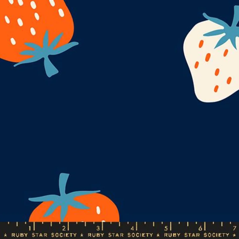 Ruby Star Society STRAWBERRY: Strawberry 108"-Navy (1/4 Yard)