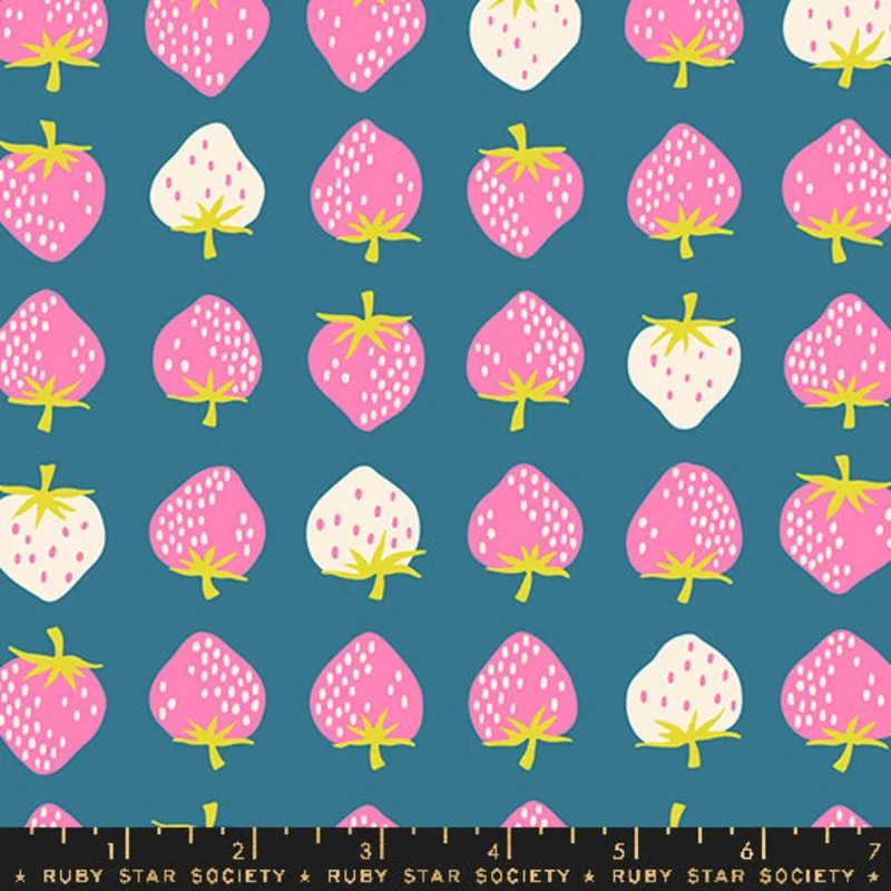 Ruby Star Society STRAWBERRY: Strawberry-Storytime (1/4 Yard)